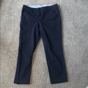 Navy ankle pants